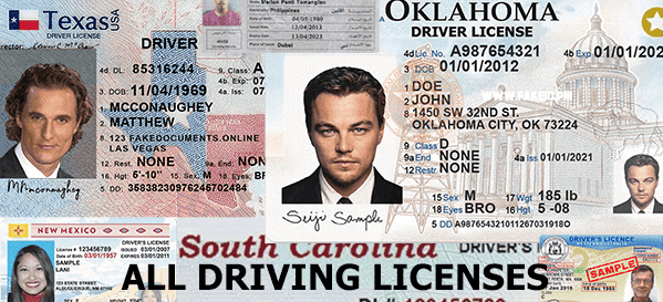 all Driver License templates