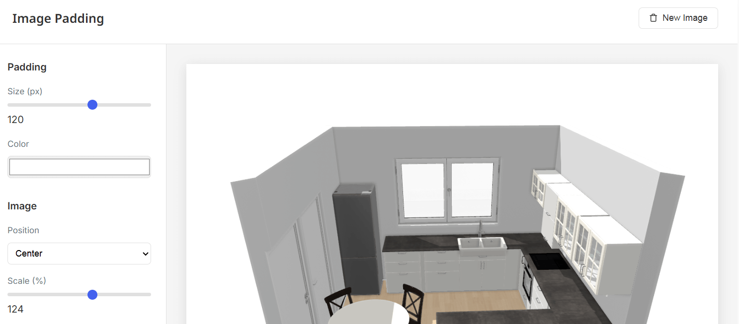 add padding image tool
