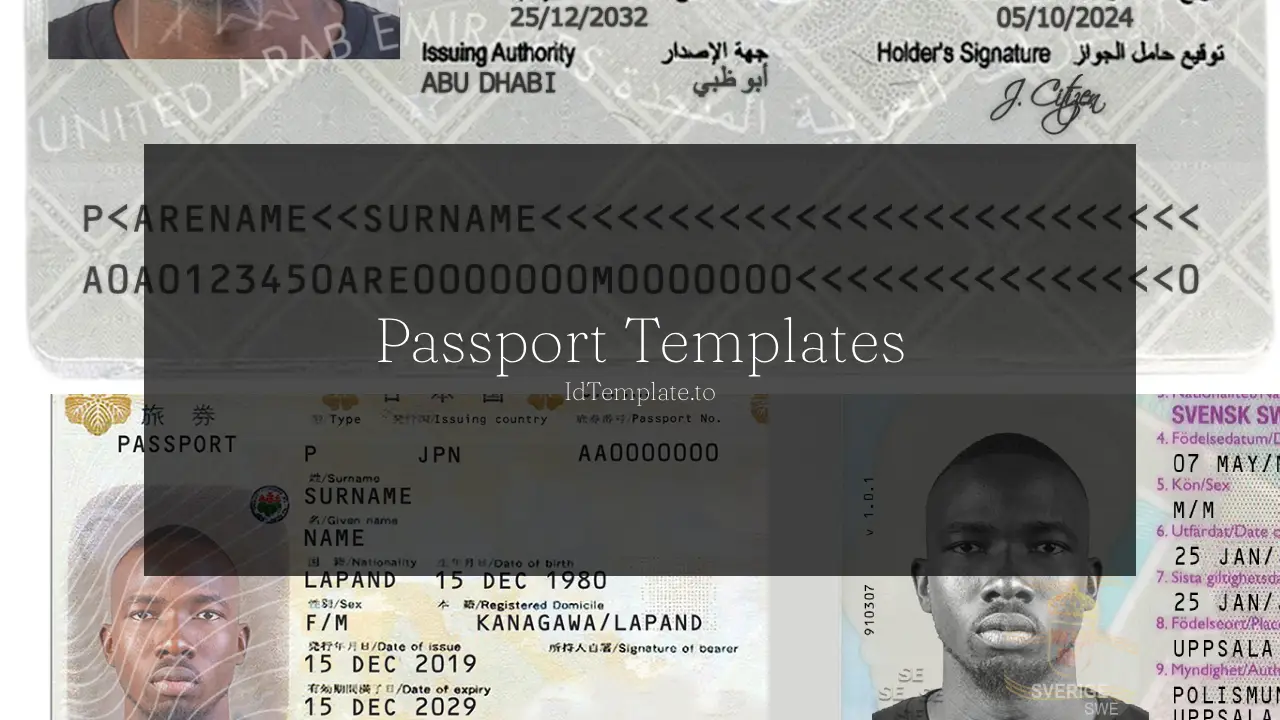 all Passport Templates